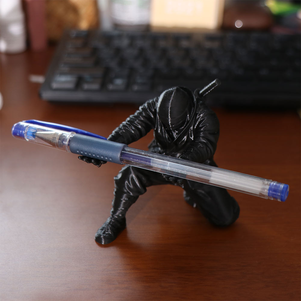 3D Printing Pen - 絶妙な面白い忍者オーナメント、創造的な多機能3Dプリント戦士オーナメント、装飾ペンホルダー、家の装飾