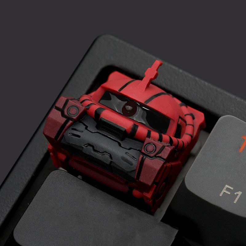 3D Printing Keycaps - 3D メカニカルアーマーヘルメット職人キーキャップレッドグリーン戦術戦士スタイル MX スイッチメカニカルキーボード用
