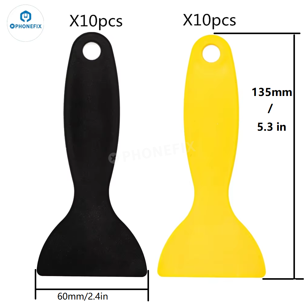 Print Removal Spatula - 10 個 6 センチメートルプラスチックスクレーパースパチュラ携帯電話の液晶画面 3D 印刷樹脂接着剤気泡除去ステッカーハンド