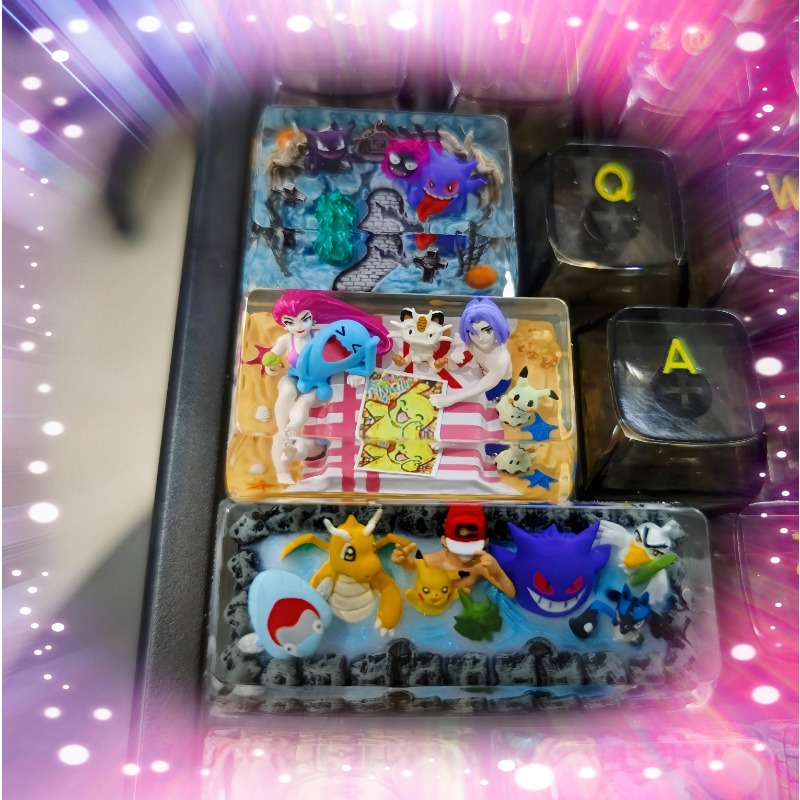 3D Printing Keycaps - ポケモン アニメ キーキャップ 1U 1.25U 1.5U