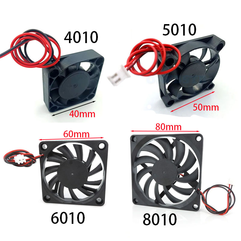 3D Printer Extruder - 5V 12V 24V冷却ファン 4010 5010 6010