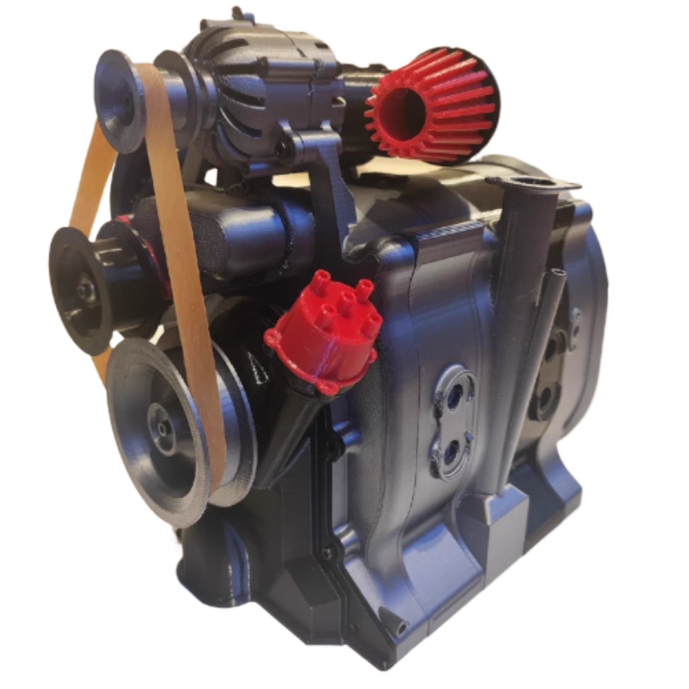 3D Printing Operator - RX8 ツインローター ミニチュアエンジンモデル 3Dプリントエンジン 動作原理デモンストレーションツール 模擬ローターエンジンモデル