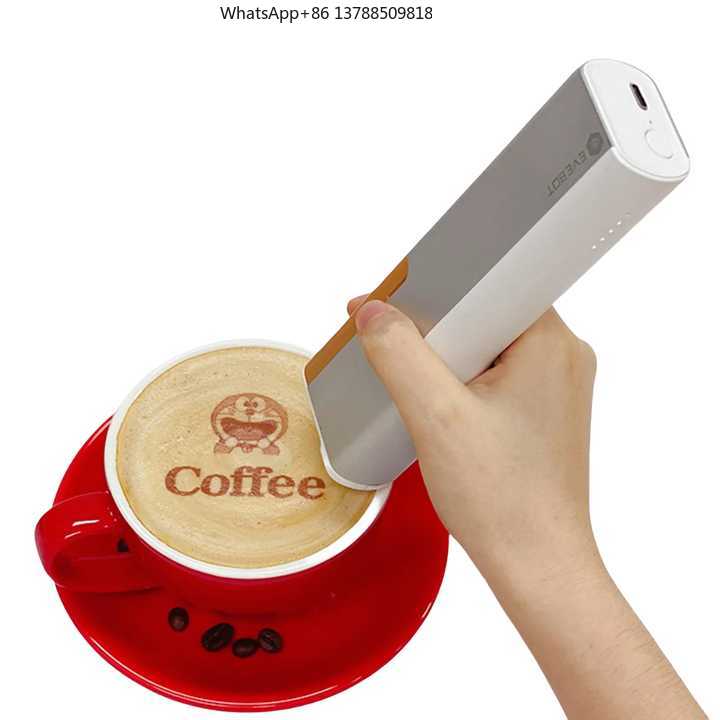 3D Printing Pen - EVEBOTプリントペン ハンドヘルド3Dフードプリントペン DIYケーキプリンター 食用食品印刷機 パン、コーヒー、ラテアート用