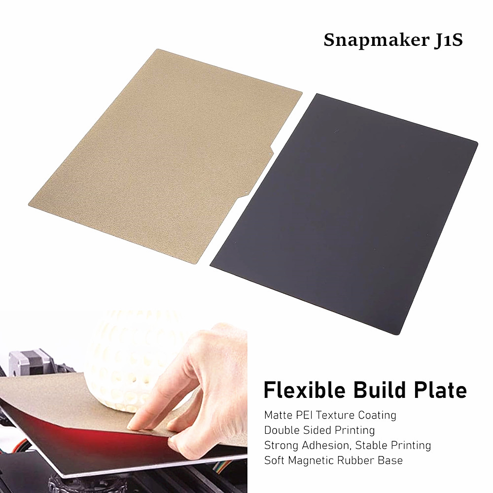 3D Printer Bed Spring - PEI シート 330x225mm スナップメーカー J1S 3D