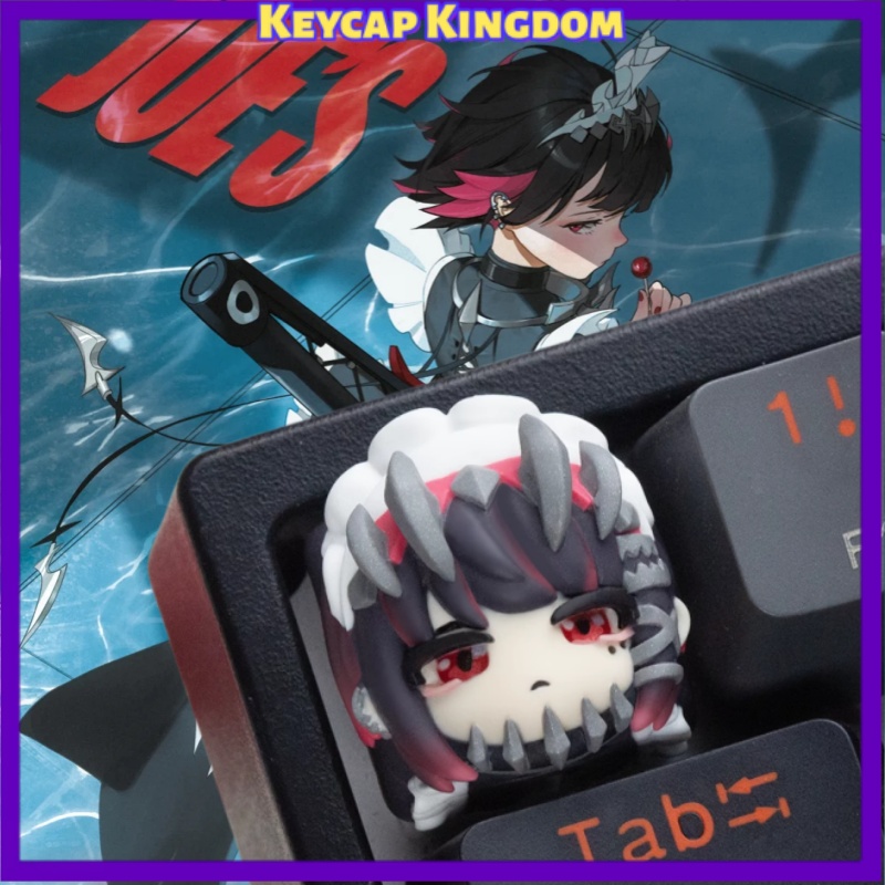 3D Printing Keycaps - ゼンレスゾーンゼロ エレン・ジョー 3Dプリント樹脂製アーティザンキーキャップ かわいいアニメカスタムキーキャップ メカニカルキーボード ゲーミングギフト
