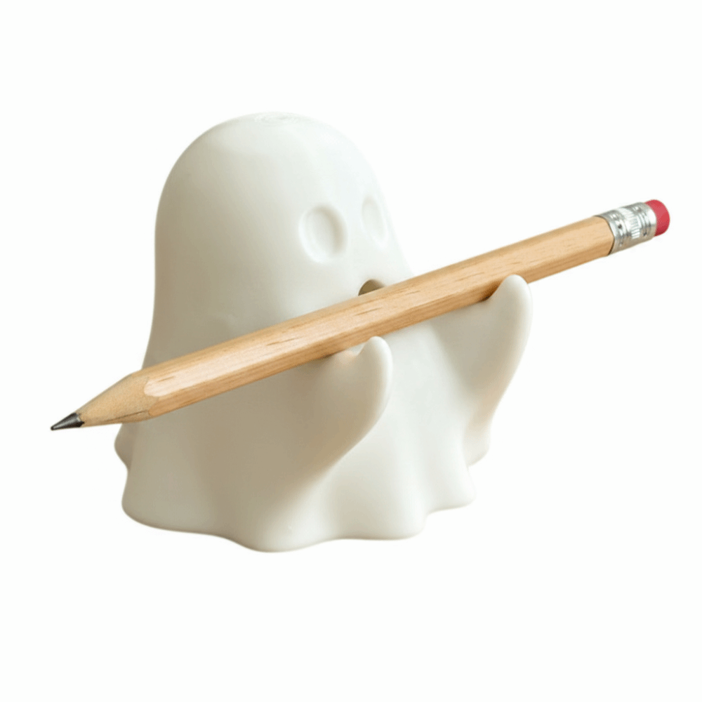 3D Printing Pen - 3Dプリントゴーストペンホルダー かわいい多機能ミニゴースト像 クリエイティブで面白いゴーストフォンスタンド ハロウィンパーティー用