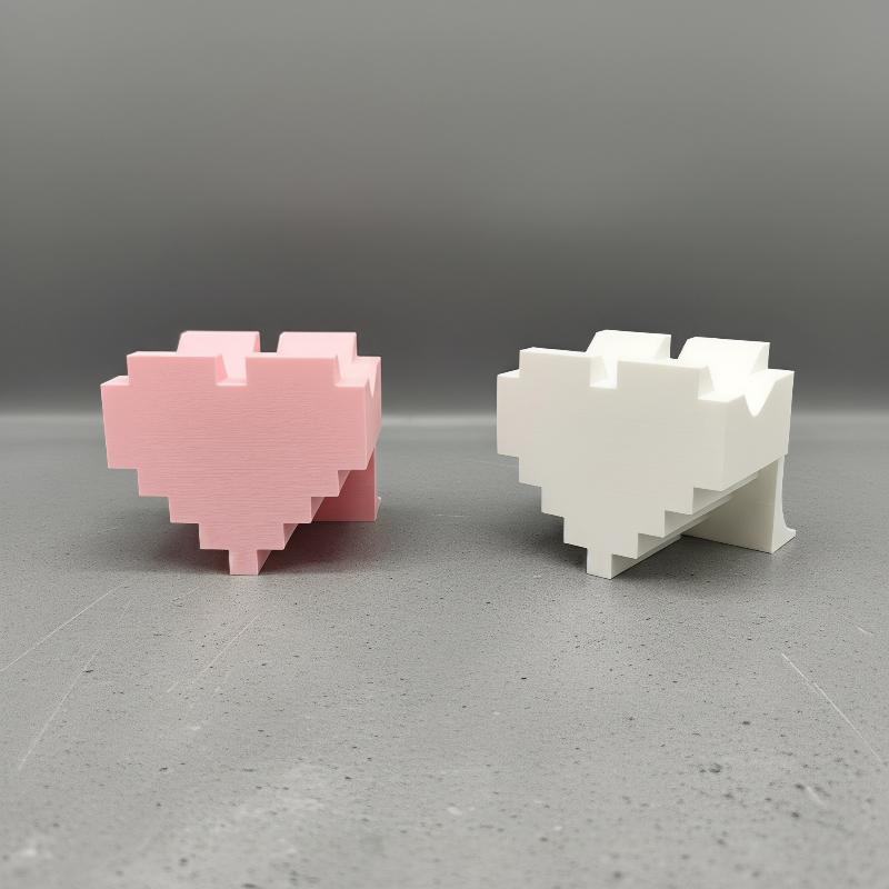 3D Print Isopropyl Alcohol - 3Dプリント製ハート型デスクトップディスプレイ棚 安定したベース付き クラフトジュエリーホルダー ネックレスペンダント イヤリング小物 ショーケースオーガナイザー