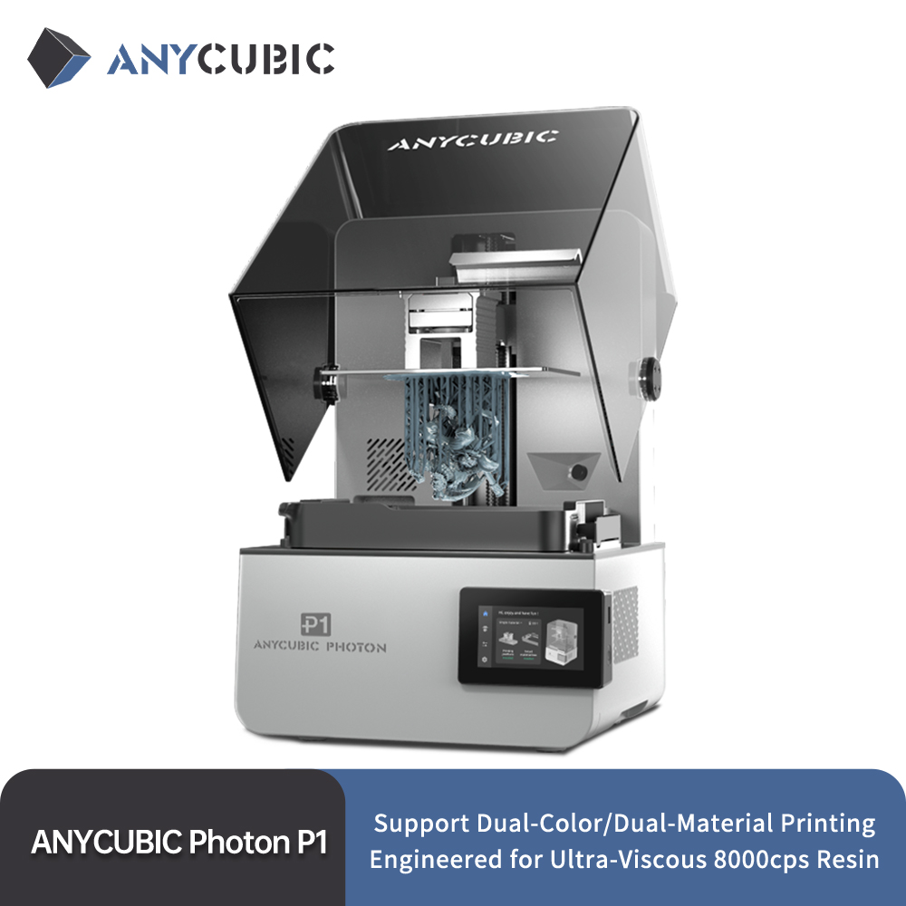 3D Print Isopropyl Alcohol - ANYCUBIC Photon P1 樹脂3Dプリンターは、デュアルカラーと多素材印刷に対応、愛好家向けの精密研磨鋼製ビルドプレートを搭載しています。