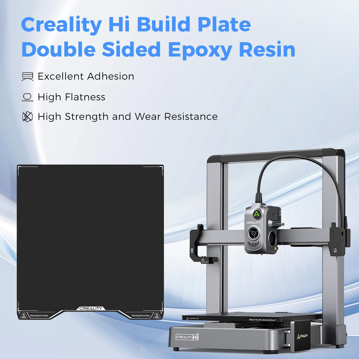 Creality Hi エポキシ樹脂ビルドプレート、280× - 3D Printer Bed Spring のレビューと価格