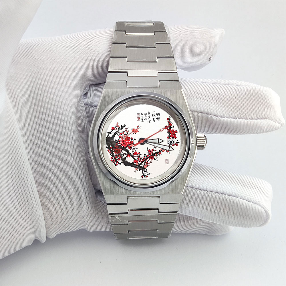 メンズ腕時計文字盤 28.5mm クリエイティブ3Dカラー印 - 3D Printing Watch のレビューと価格