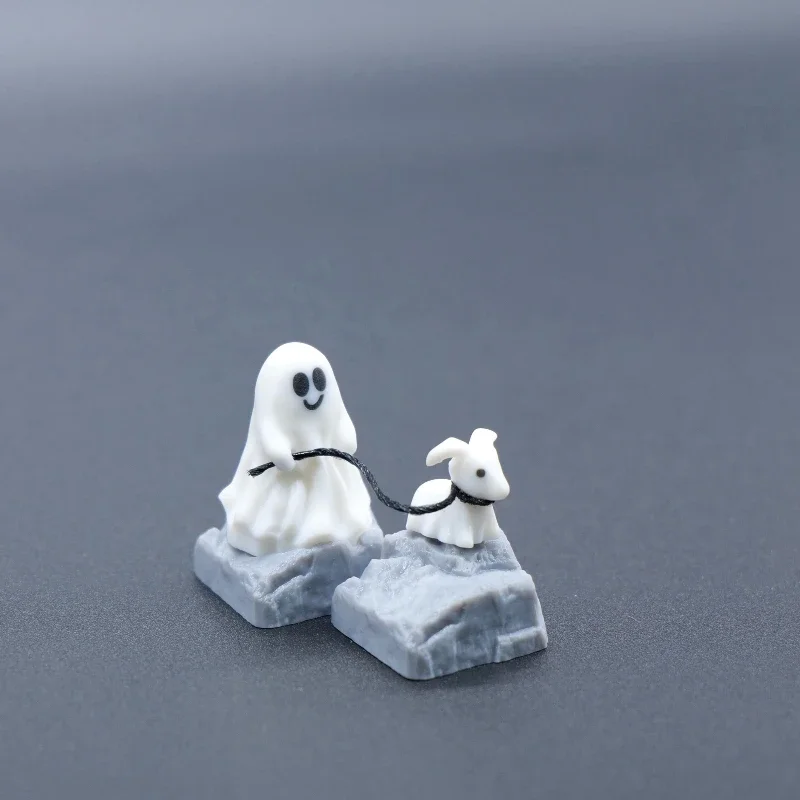 カスタマイズされた樹脂製のゴーストパピーのキーキャップ,3D - 3D Printing Keycaps のレビューと価格