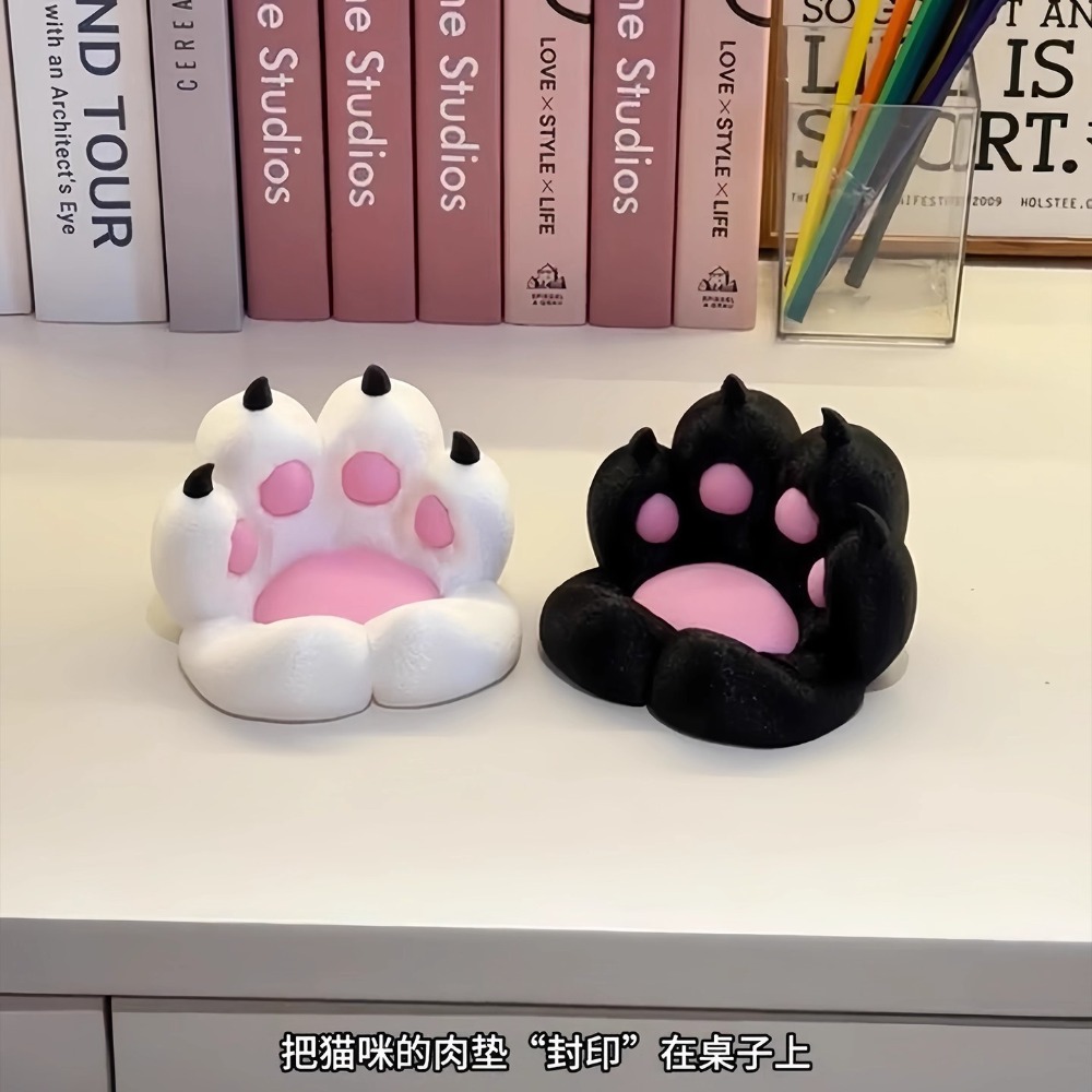 1pc かわいい猫の足の形 3D プリント電話スタンド多機能 - 3D Printing Watch のレビューと価格