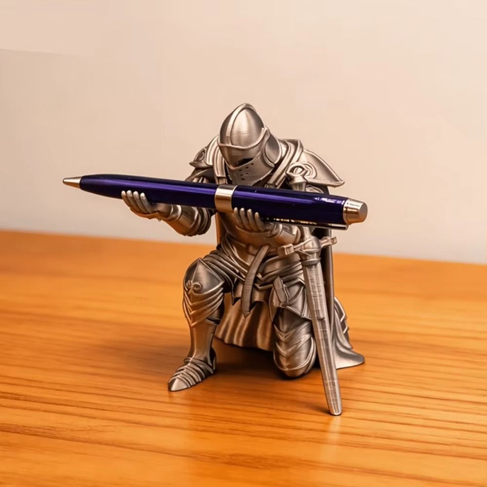 面白いひざまずく騎士ペンホルダー、創造的な多機能3Dプリント - 3D Printing Pen のレビューと価格