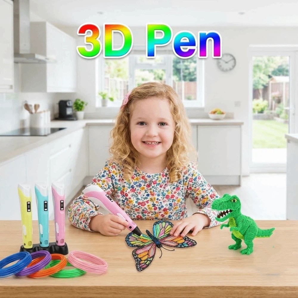 USB 3D 印刷ペン調整可能な速度 LED ディスプレイ  - 3D Printing Pen のレビューと価格