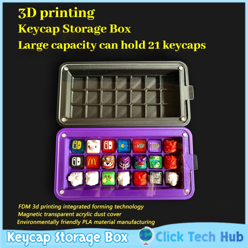 3d プリントキーキャップ収納ボックスキーキャップ 21ke - 3D Printing Keycaps のレビューと価格