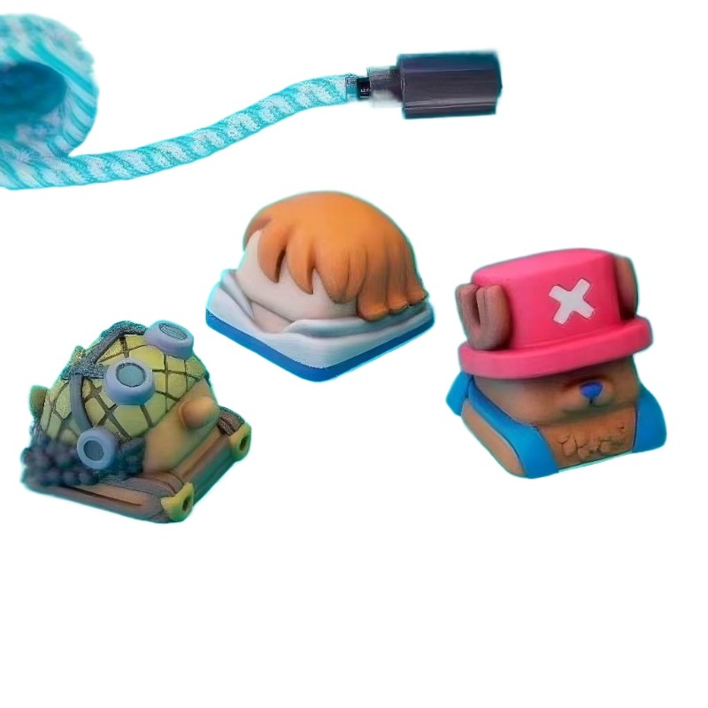 ワンピース チョッパー ナミ アニメ 漫画 かわいい 3D  - 3D Printing Keycaps のレビューと価格