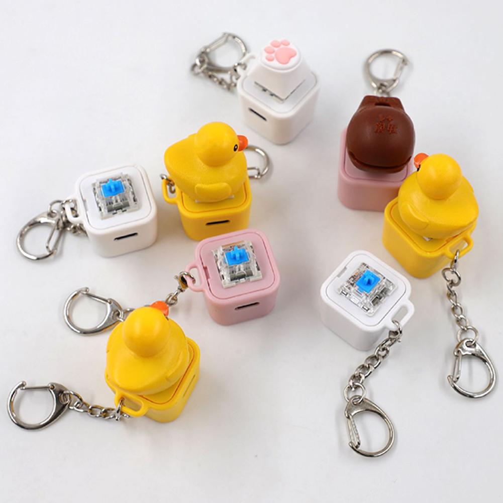 キーキャップスタイルかわいい小さな黄色いアヒルのキーキャップ - 3D Printing Keycaps のレビューと価格