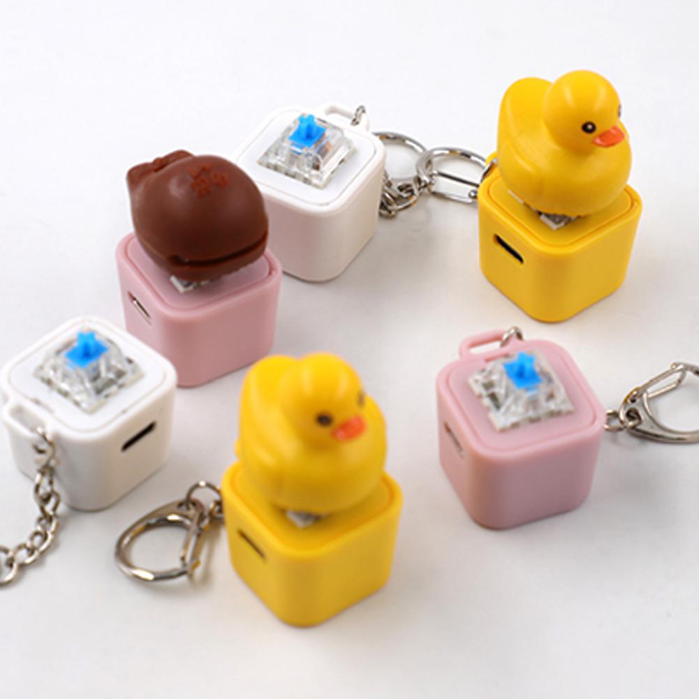 キーキャップスタイルかわいい小さな黄色いアヒルのキーキャップ - 3D Printing Keycaps のレビューと価格