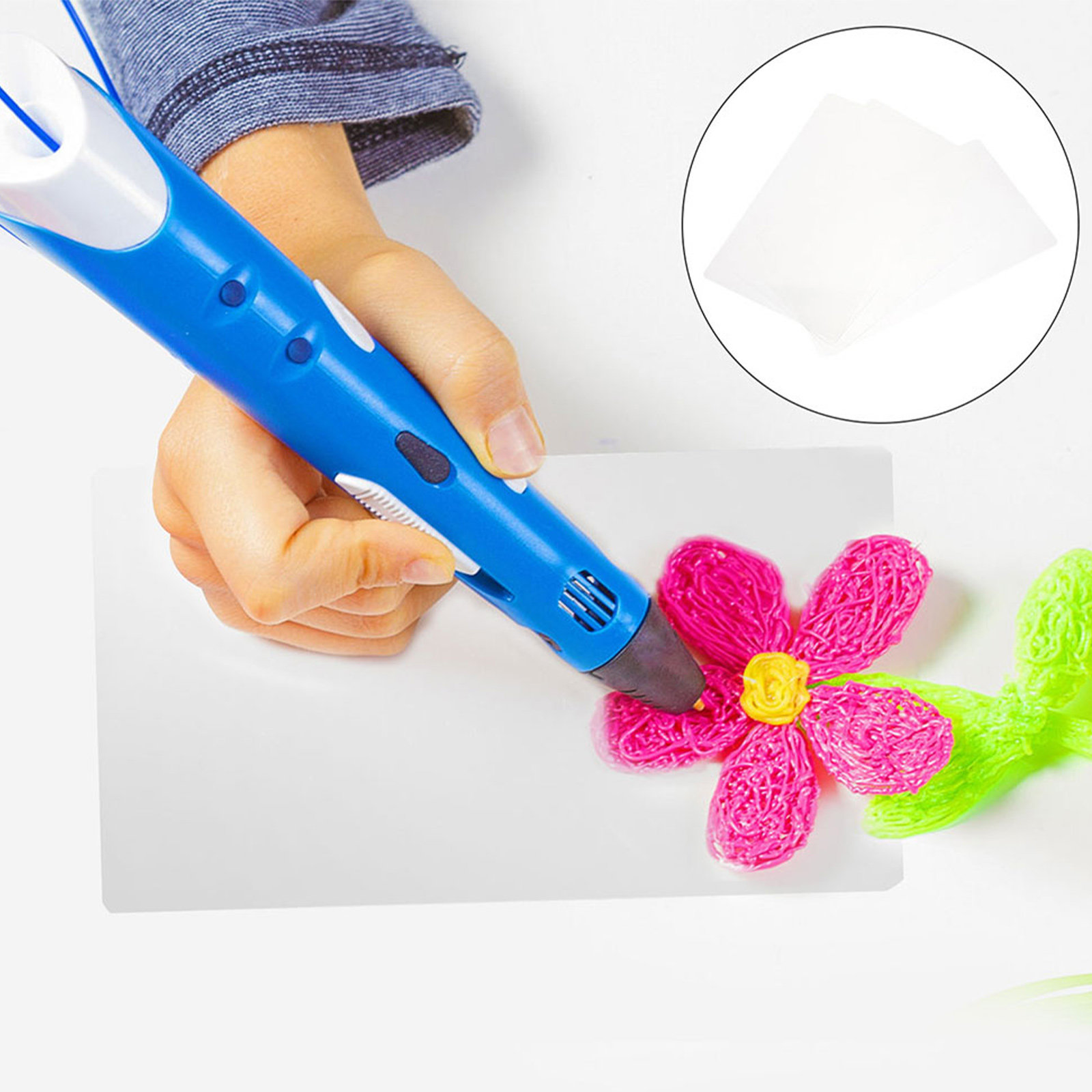 12枚入り 3Dプリントペン用アクセサリー 透明描画ボード  - 3D Printing Pen のレビューと価格