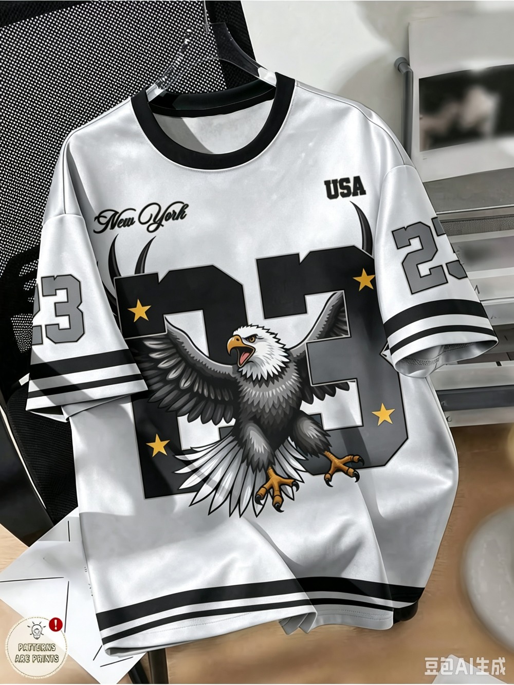 アメリカンヴィンテージイーグル3DプリントベースボールTシャ - 3D Printing Eagle のレビューと価格