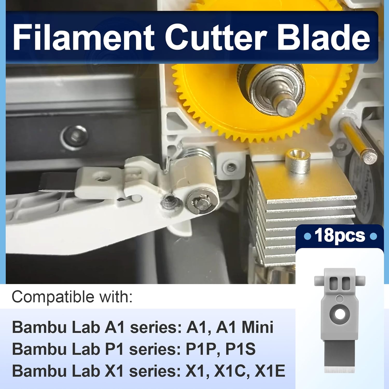 Bambulab P2S用フィラメントカッターブレード、精密 - 3D Printing Xyz のレビューと価格