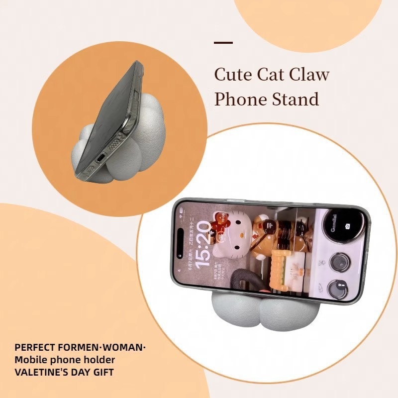 かわいい猫の足型スマホスタンド、3Dプリントデスクトップホル - 3D Printing Watch のレビューと価格